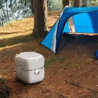 Outsunny Portable Toilet for Adults with Seat, Lid - Grey