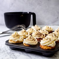 MasterClass Non-Stick 12 Hole Deep Baking Pan - Grey