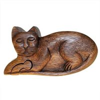 Bali Magic Box Cat Puzzle Gift Box Set - Brown