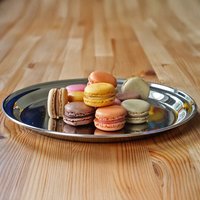 Round Stainless Steel Serving Tray - Silver / 30cm / 2.64kg