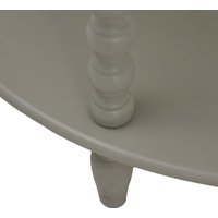 Thuy Grey Half-Moon 3-Tier Wooden Console Table - Grey