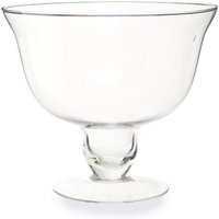 Ambra Clear Glass Footed Bowl - Clear