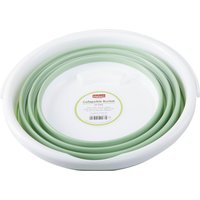 Averill Green White Collapsible Bucket - White, Green