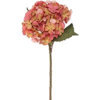 Balmoral Silk Hydrangea Stem 45cm - Orange