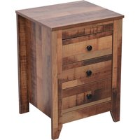 HMD 3 Drawers Bedside Table - Vintage color