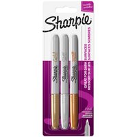 Pack of 3 Sharpie Metallic Permanent Markers