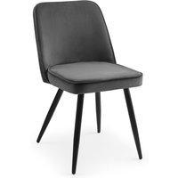 Julian Bowen, Set Of 2 Burgess Dining Chairs - Grey - Grey Julian Bowen, Set Of 2 Burgess Dining Chairs - Grey - Grey