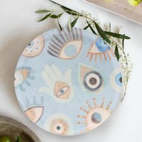 Amulet Series Round Serving Platter - Multicolour