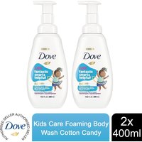Dove Kids Care Body Wash Cotton Candy Hypoallergenic Foaming Wash, 400ml - Buy 2 / 2x