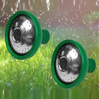 2x Universal Garden Watering Can Rose Head Fine Sprinkler - Green