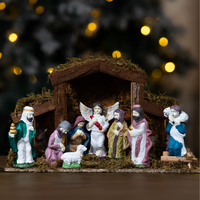 Christmas Nativity Scene Ornament - Multicoloured