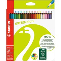 Colouring Pencil - STABILO GREENcolors - Pack of 24 - Multi-colour