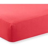 HomeSpace Direct, Extra Deep Percale Fitted Sheet - Red HomeSpace Direct, Extra Deep Percale Fitted Sheet - Red