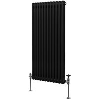 Traditional Column Radiators - Black / 150cm / 56cm / 7cm