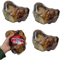 Munch and Crunch Whole Roast Knuckle Bone Dog Treat 100 Percent Beef Bone - Brown / 4