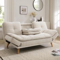 Lilly Sofa Bed With Adjustable Armrests - Beige