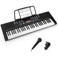 61-Key Electronic Keyboard Piano - Black