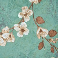 Vintage Non-Pasted Non-Woven 3D Embossed Floral Wallpaper Roll - Green 2