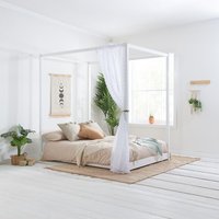 Darwin Four Poster Double Bed - White