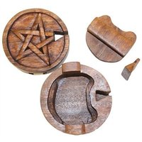 Bali Magic Box Pentagon Puzzle Gift Box - Brown