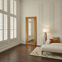 Wave Tall Bevelled Wall Mirror - Gold
