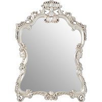Gwenn Round Wall Mirror with Antique Silver Finish - Gold