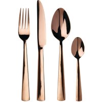 Avie Lustra 16 Piece Rose Gold Cutlery Set - Gold