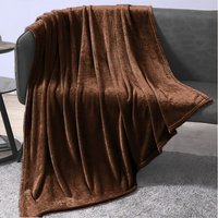 Faux Mink Super Soft Throw - Chocolate / 240cm
