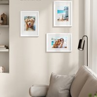 SONGMICS A4 Picture Frames, Photo Frames - White