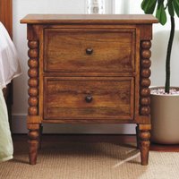 Solid Wood Amber Oak Nightstand - Amber Oak