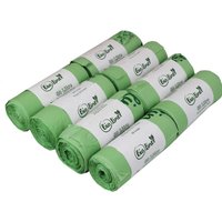 BioLiner 50 Litre Compostable Bags for Swing Bins & Dustbins - Green / 8