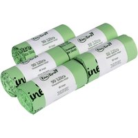 BioLiner 30 Litre Compostable Food Waste Bin Bags - Green / 5