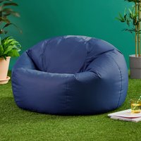 Teen Bean Bag Chair, Large Outdoor Beanbag for Kids, Filling Included - Blue