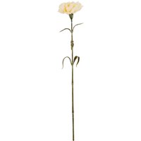 Lemon Pavilion Furniture and Decor Carnation Stem Artificial Flower - Plastic - L11 x W10 x H56 cm Cream