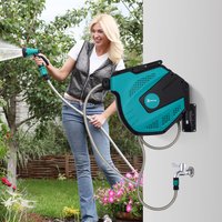 DURHAND, 15M Water Hose Reel - Black and Green / 15m DURHAND, 15M Water Hose Reel - Black and Green / 15m