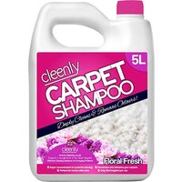 Cleenly 5L Carpet Shampoo Cleaner Solution Floral Fresh Fragrance - Pink