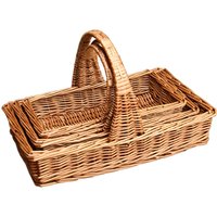 Red Hamper, Set of 3 Cheshire Small Garden Trugs - Brown Red Hamper, Set of 3 Cheshire Small Garden Trugs - Brown