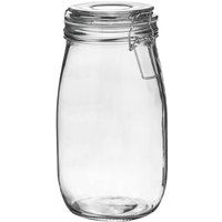 Glass Storage Jar - 1.5 Litre - White Seal / 1