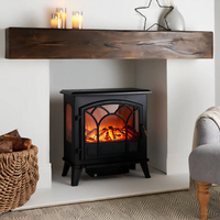 TrueShopping, Large Panoramic Electric Stove Heater 1800W - Black TrueShopping, Large Panoramic Electric Stove Heater 1800W - Black