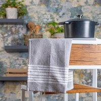 100 Percent Cotton Tea Towel - Light Grey / 2