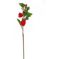 Artificial Camellia Spray 58cm - Red