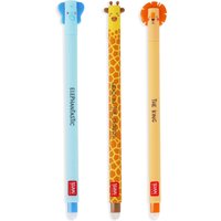 Pack of 3 Legami Erasable Gel Pens - Wild Savannah / Wild Savannah
