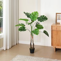 Artificial Monstera Deliciosa Tree - Green / 15cm / 120cm
