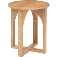 Viera Solid Wood Side Table - Blonde Natural