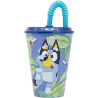 Official Bluey2 Sports Tumber With Straw - Blue / Bluey