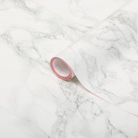 d-c-fix Marble Grey Effect Self Adhesive Vinyl Film - White