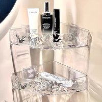 Wall Mounted Corner Shower Caddy - Transparent