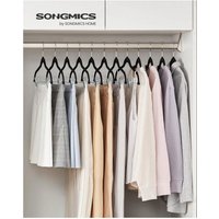 Velvet Trouser Hangers with Clips - Black / ABS(ABS) / 0.9kg / 0.6cm