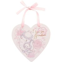 Disney Dumbo Magical Beginnings Hanging Plaque I Love You Grandma Pink - Pink
