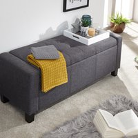 Verona Ottoman Bench - Charcoal